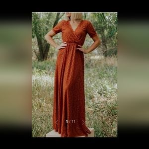 Baltic Born rust lace dress XL
